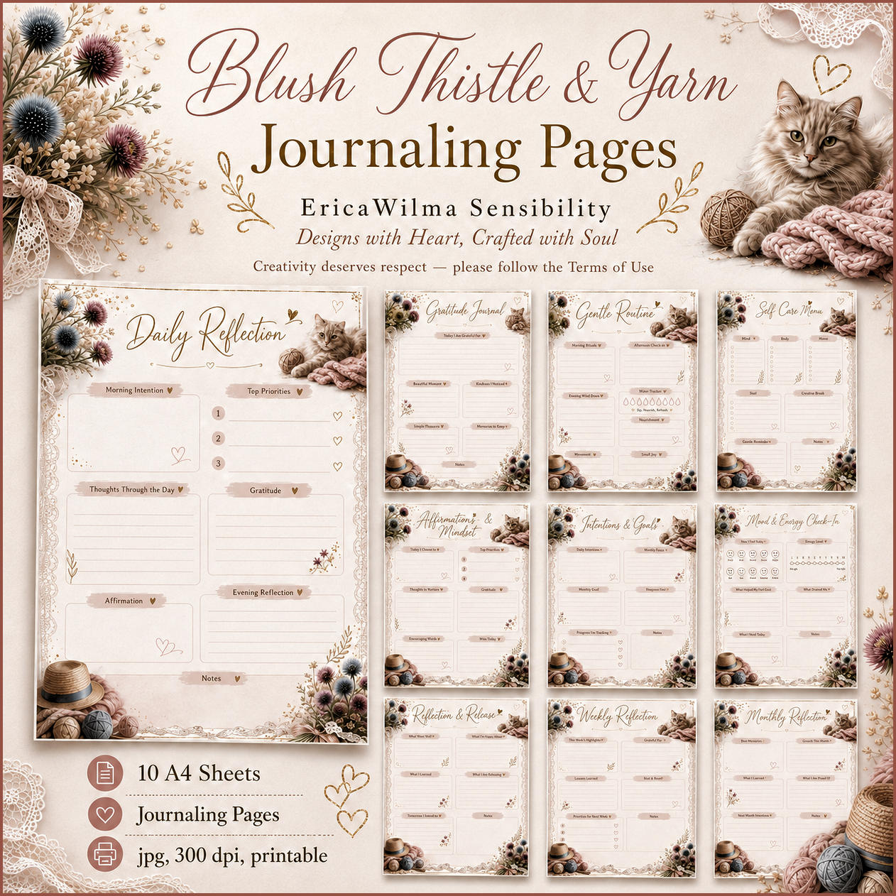 (image for) EW AI Journaling Set Blush Tistly and Yarn 2026
